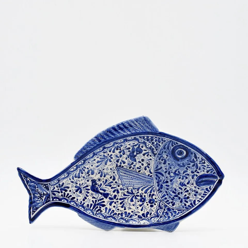 luisa-paix-o-vaisselle-portugaise-petit-plat-coimbra-30cm-bleu image 1