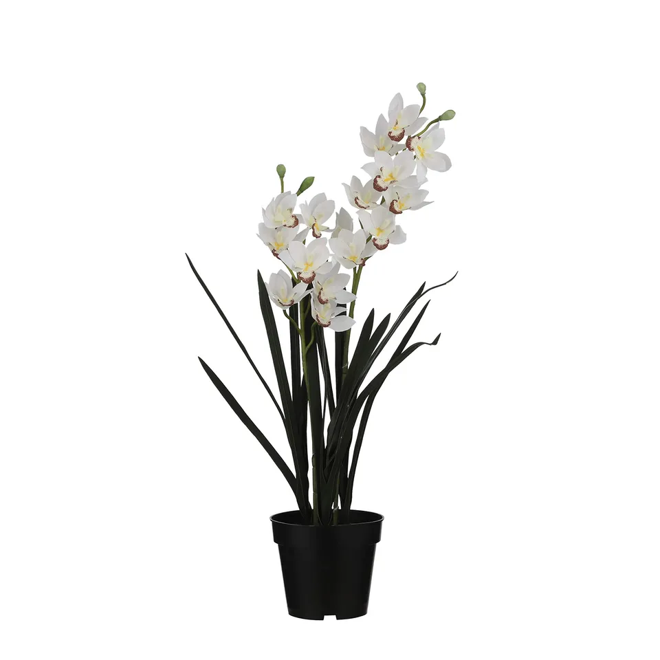 mica-decorations-cymbidium-orchid-e-artificielle-blanc-92-x-19-cm image 1