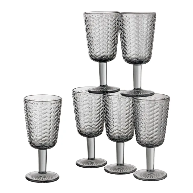 baroni-home-cucina-wave-verres-27-cl-fum-lot-de-6 image 1