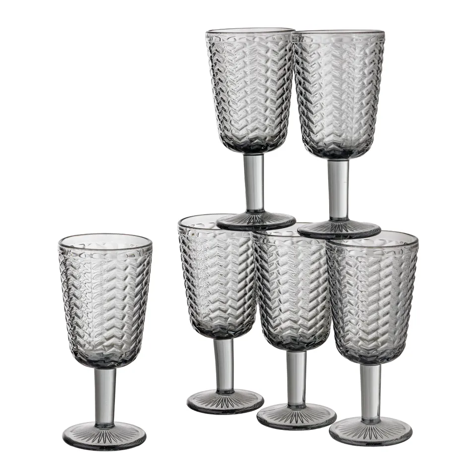 baroni-home-cucina-wave-verres-27-cl-fum-lot-de-6 image 1