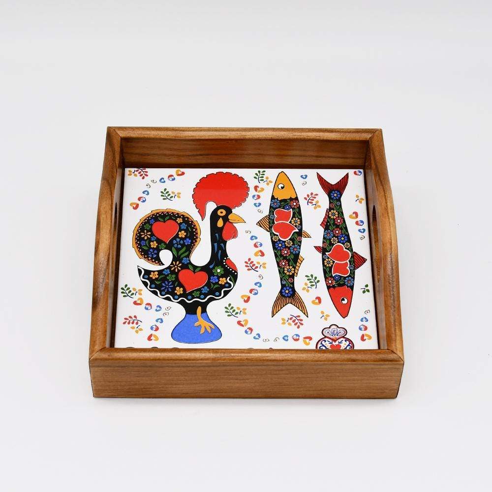 luisa-paix-o-plateau-bois-azulejos-17cm-motif-1 image 2