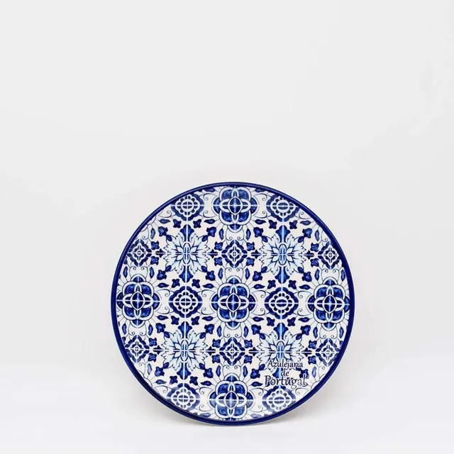 luisa-paix-o-tradicional-assiette-c-ramique-bleue-20-cm image 1
