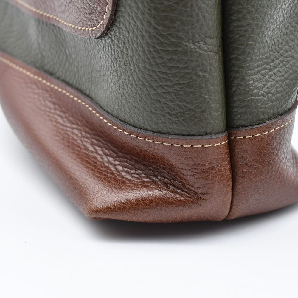luisa-paix-o-sac-dos-cuir-vert-olive-cuir-grain-33cm image 4
