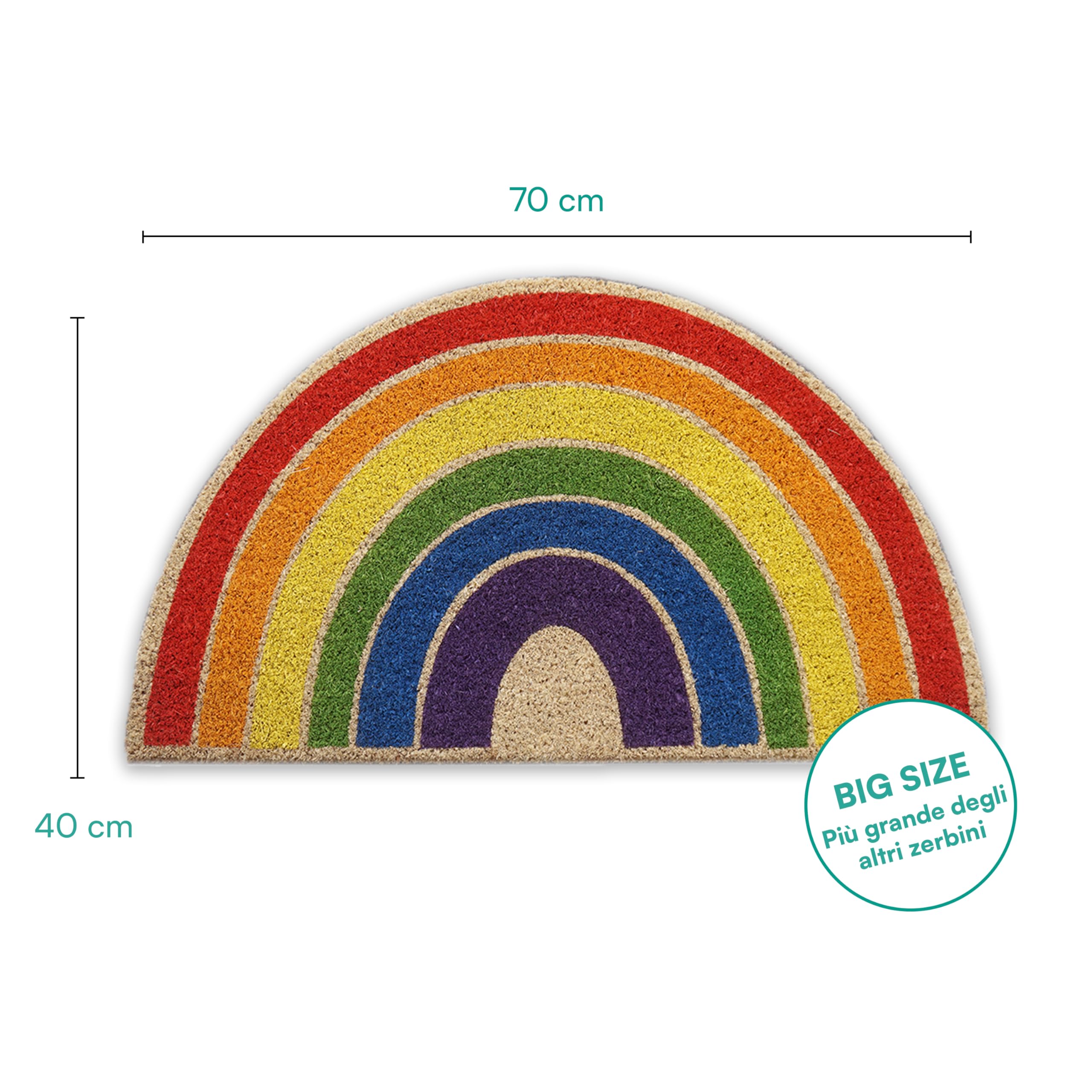 baroni-home-tessile-casa-paillasson-coco-arc-en-ciel-70x40-cm image 3