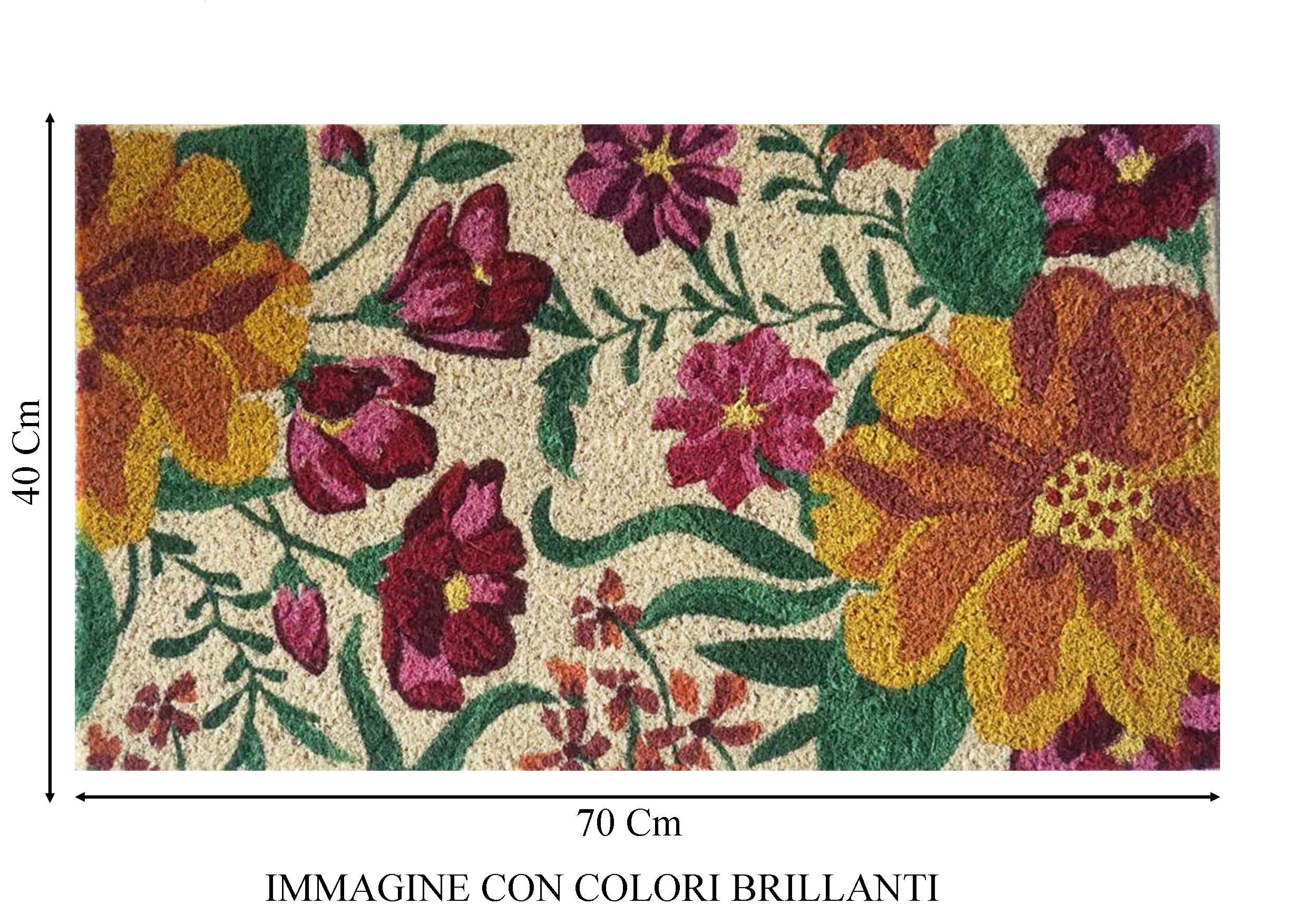 baroni-home-tessile-casa-paillasson-coco-fleurs-jaunes-70x40-cm image 2