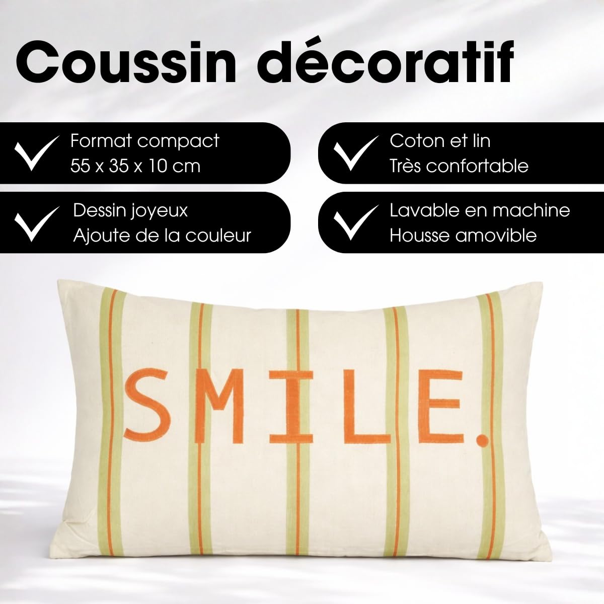 mica-decorations-smile-coussin-d-coratif-55x35-vert image 3