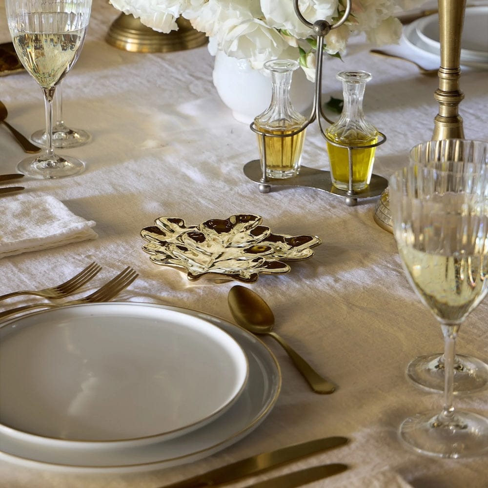 luisa-paix-o-vaisselle-portugaise-feuille-de-ch-ne-assiette-gr-s-dor image 2