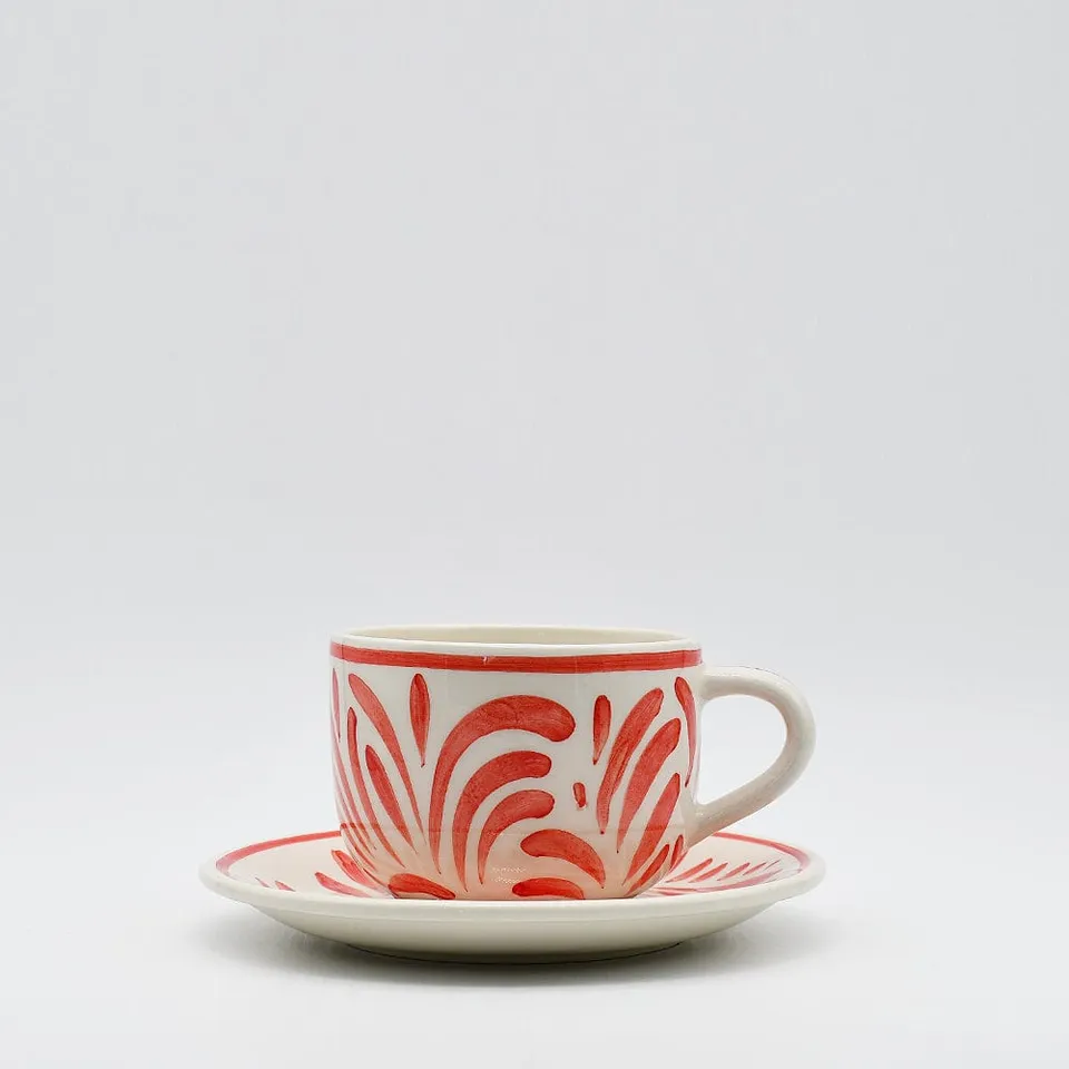luisa-paix-o-andorinha-grande-tasse-sous-tasse-rouge image 1