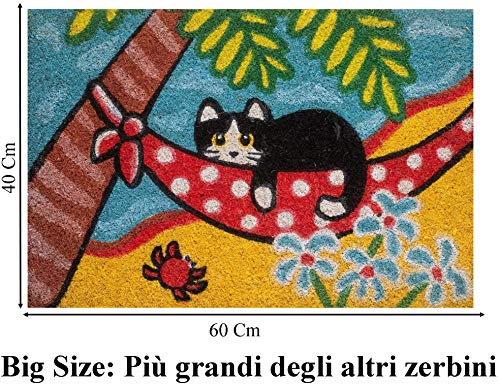 baroni-home-paillasson-coco-chat-la-plage-60x40-cm image 8
