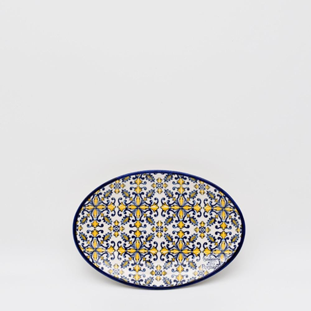 luisa-paix-o-tradicional-plat-c-ramique-jaune-21-cm-azulejos image 1