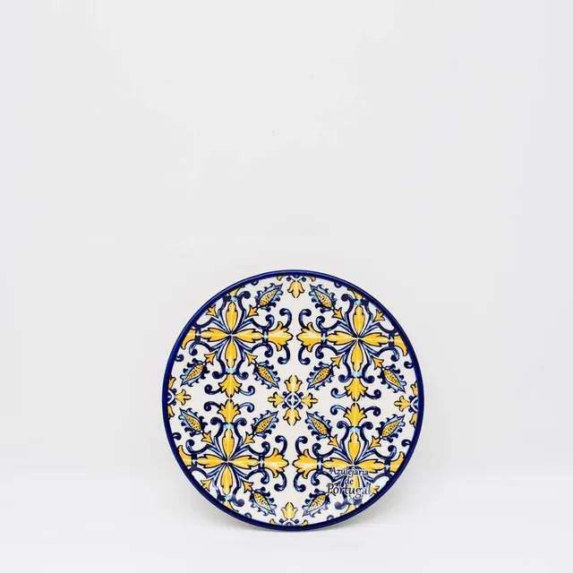luisa-paix-o-vaisselle-tradicional-assiette-c-ramique-jaune-16cm image 1