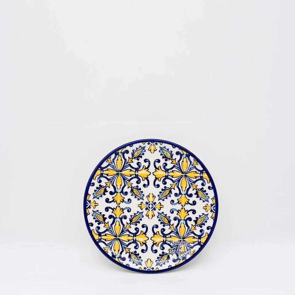 luisa-paix-o-vaisselle-tradicional-assiette-c-ramique-jaune-16cm image 1