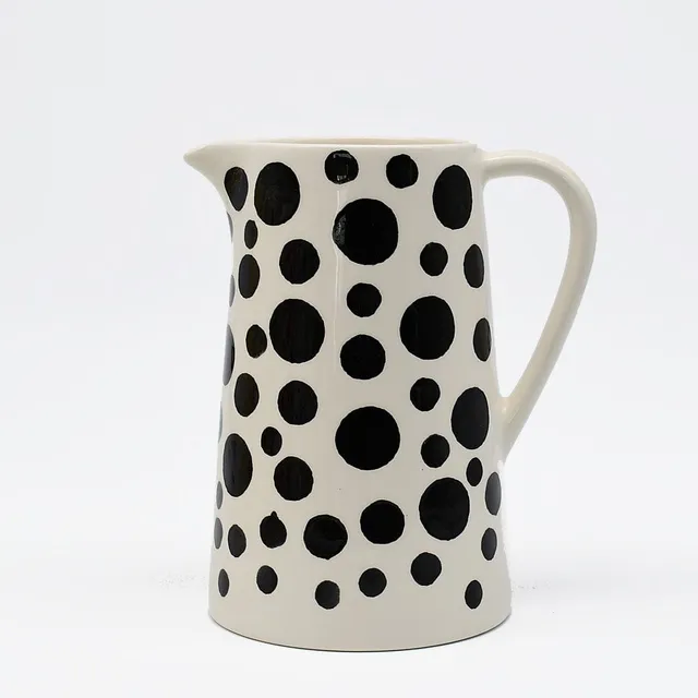 luisa-paix-o-carafe-pois-c-ramique-noire-18cm image 1