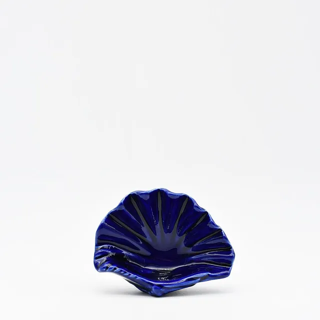luisa-paix-o-vaisselle-portugaise-plat-coquille-st-jacques-bleue-14-cm image 1
