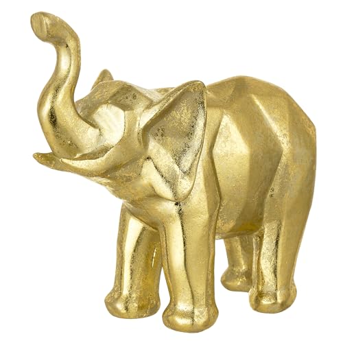 baroni-home-figurine-l-phant-r-sine-dor-e-16x7x14-cm image 5
