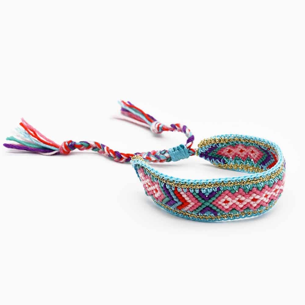 luisa-paix-o-bracelet-macram-turquoise-dor-ajustable-18-22cm image 3