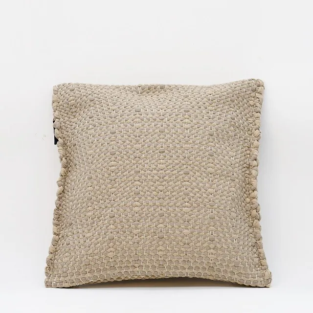 luisa-paix-o-housse-de-coussin-fibres-recycl-es-beige-40x40cm image 1
