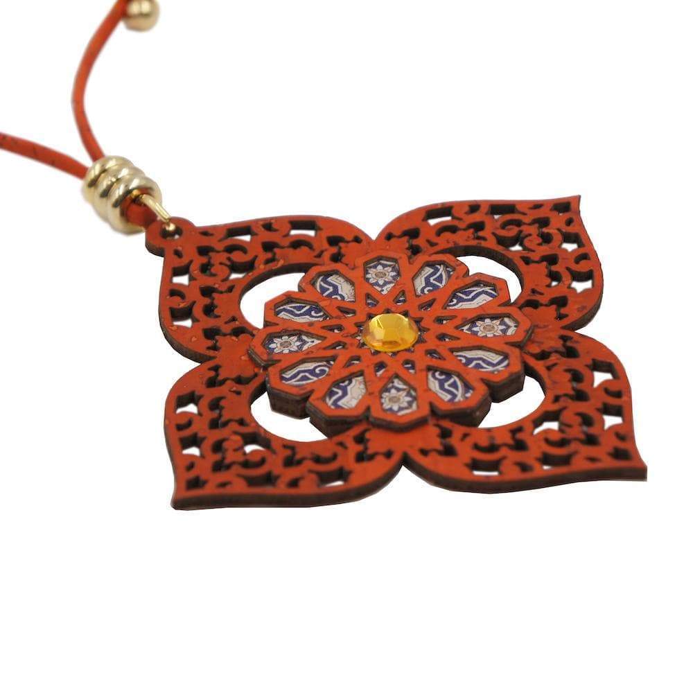 luisa-paix-o-bijoux-du-portugal-collier-li-ge-orange-azulejos image 2
