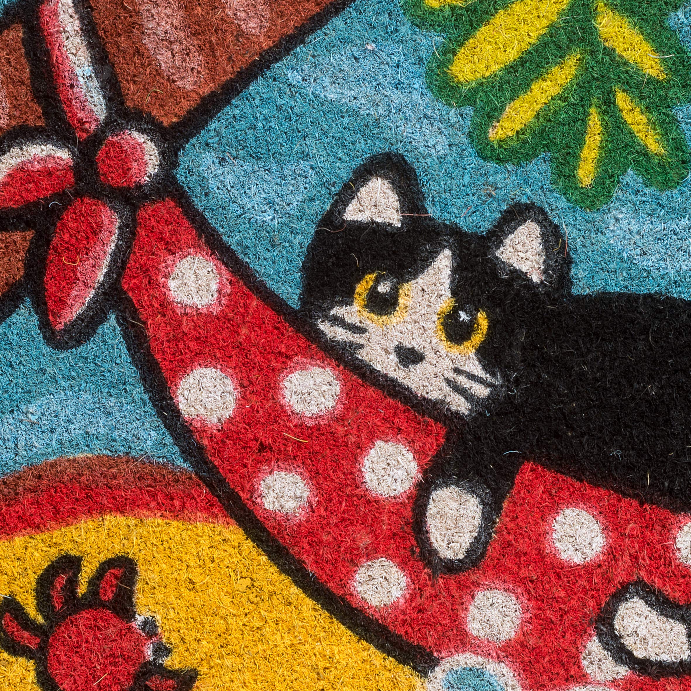 baroni-home-paillasson-coco-chat-la-plage-60x40-cm image 4