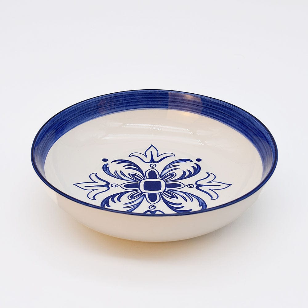 luisa-paix-o-floral-assiette-creuse-c-ramique-bleue-19cm image 2