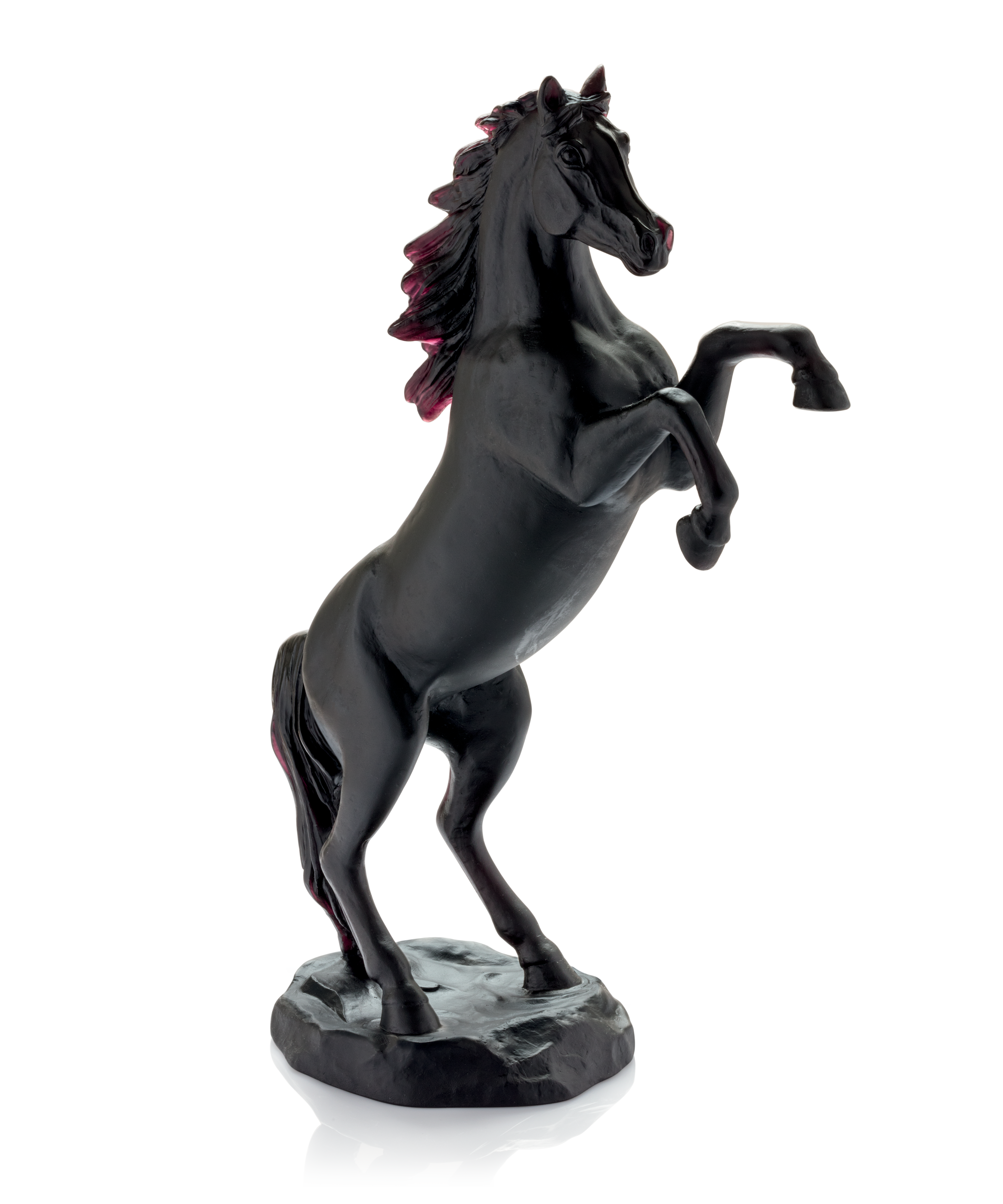 daum-cheval-fougueux-noir-sculpture-500-ex image 1
