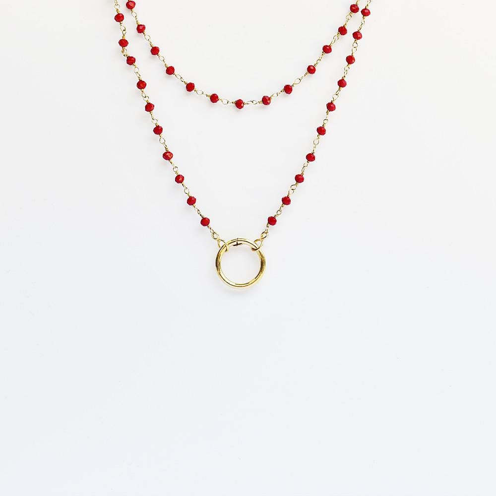 luisa-paix-o-bijoux-du-portugal-sautoir-charms-rouge-collier-90-cm image 1
