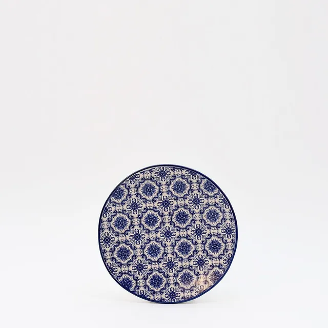 luisa-paix-o-padr-o-assiette-c-ramique-bleu-15cm image 1