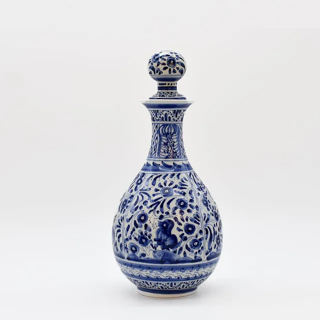 luisa-paix-o-vaisselle-portugaise-carafe-c-ramique-coimbra-bleue-29cm image 1