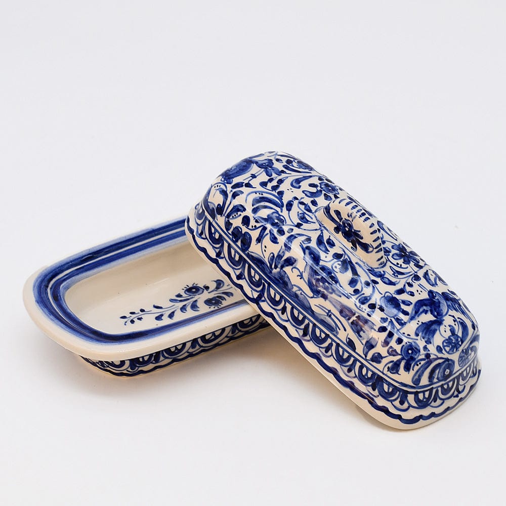 luisa-paix-o-vaisselle-beurrier-coimbra-bleu-cobalt-17-cm image 3