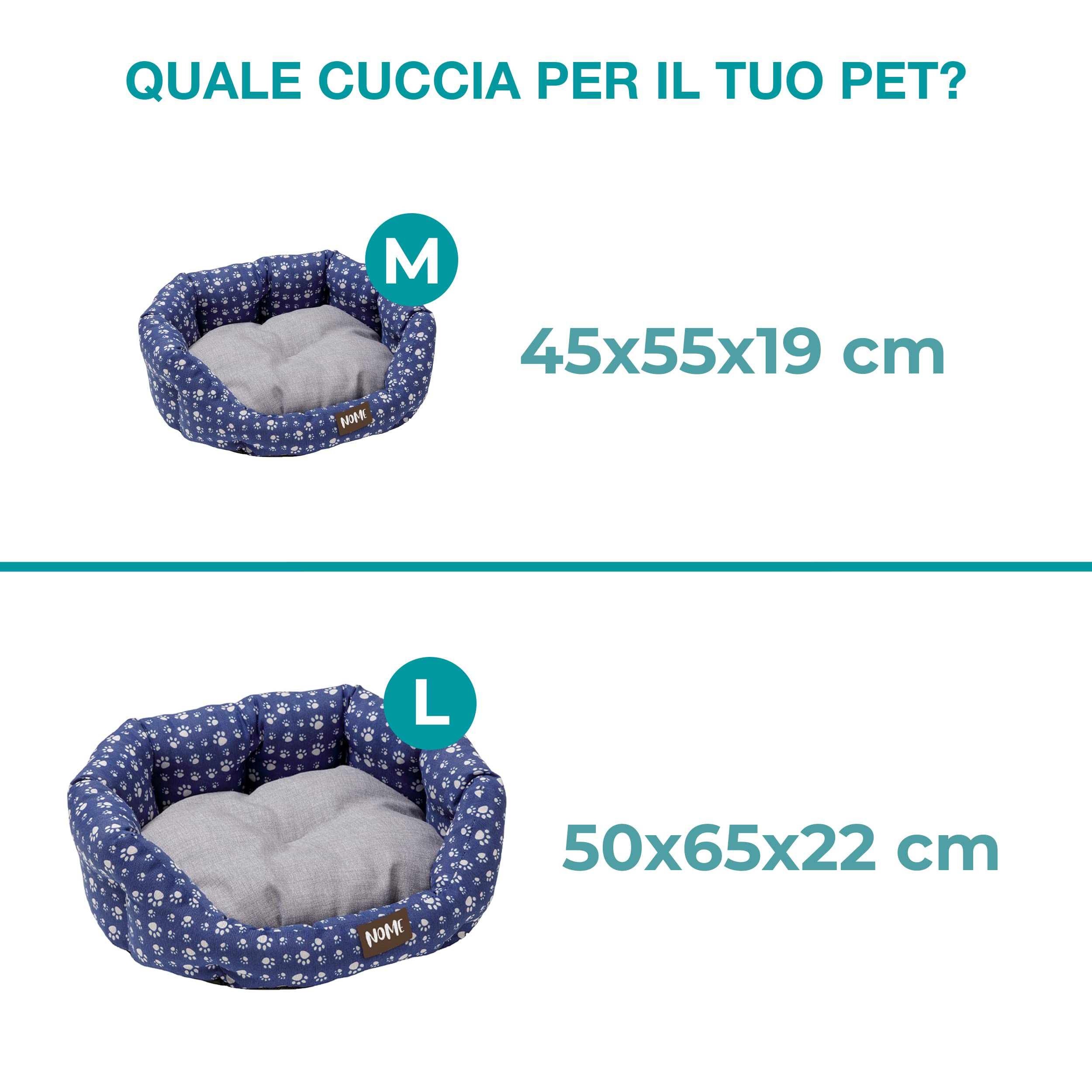baroni-home-pet-panier-chien-chat-gris-pattes-50x65-cm-l image 7