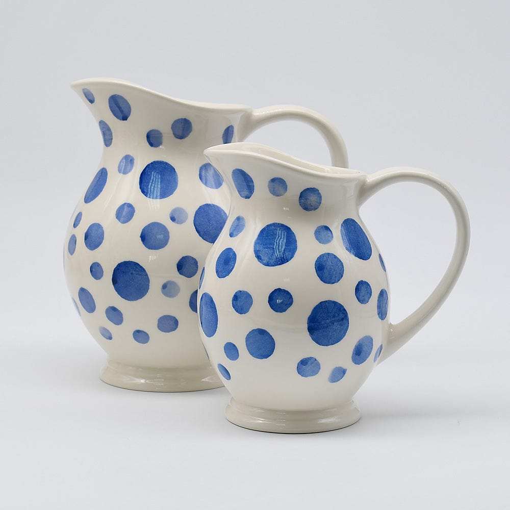 luisa-paix-o-vaisselle-portugaise-pichet-pois-c-ramique-bleu-18cm image 2