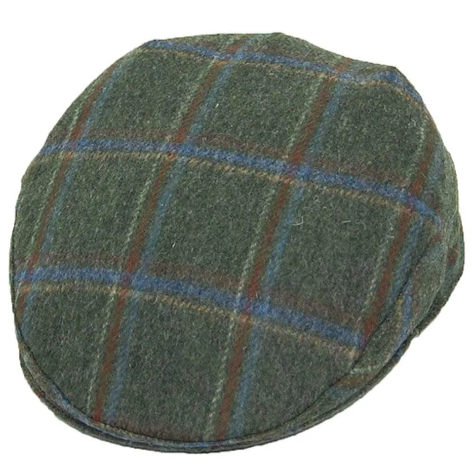 luisa-paix-o-tartan-casquette-portugaise-laine-verte-taille-58 image 1