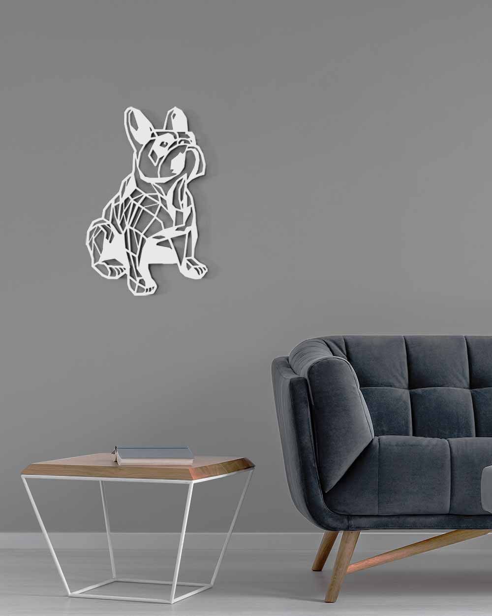 je-suis-art-animaux-bouledogue-fran-ais-one-line-d-coration-murale image 2