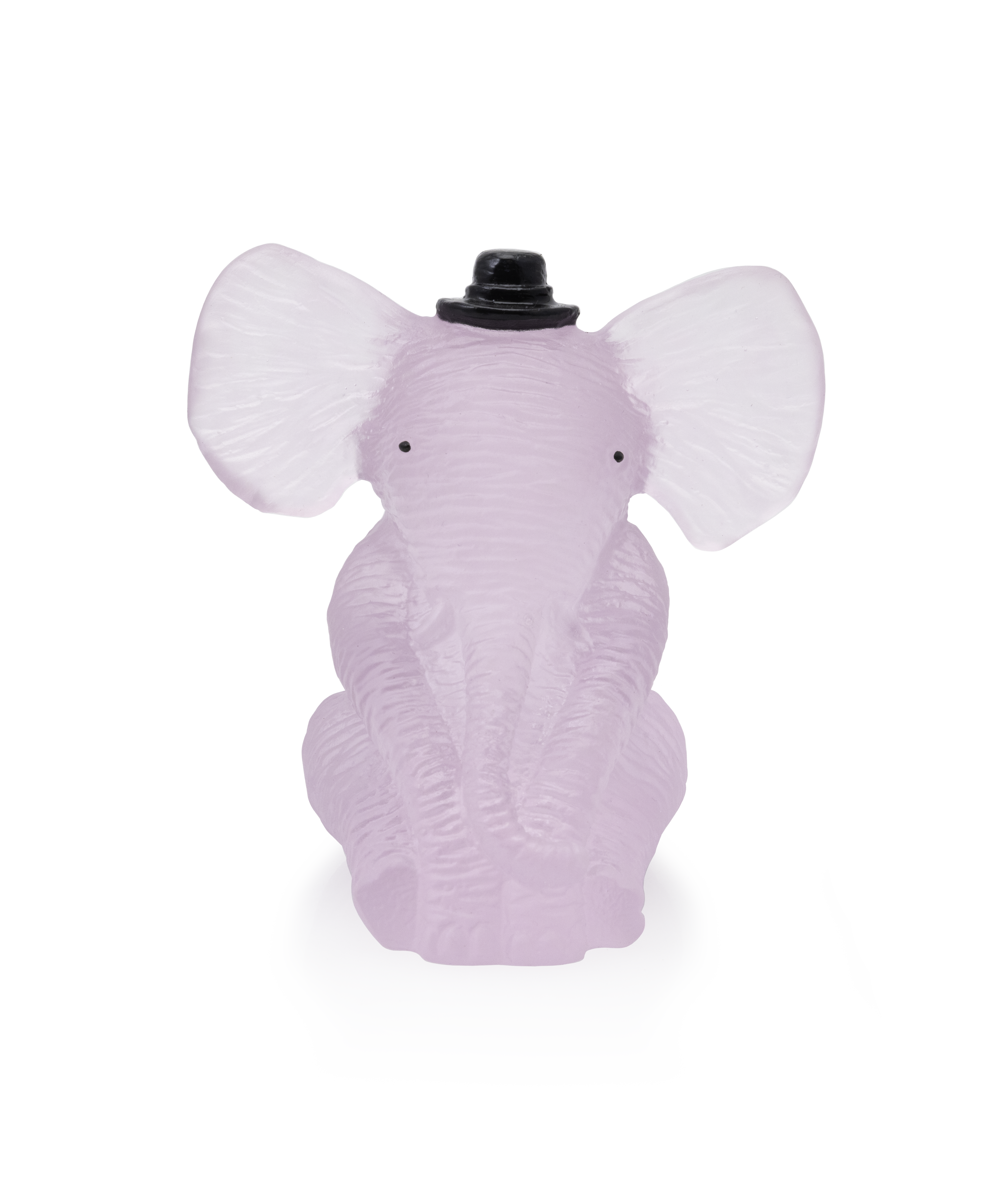 daum-univers-animalier-l-phanteau-rose-sculpture-cristal image 1