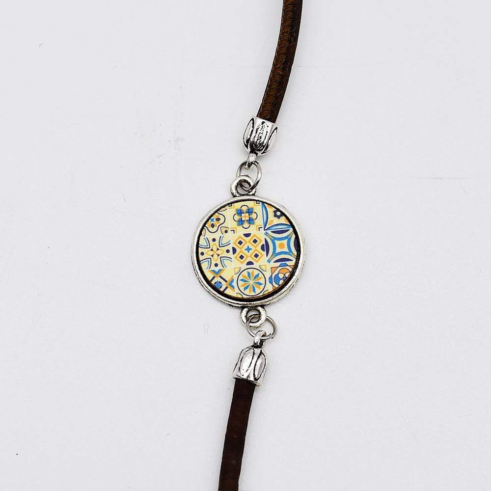 luisa-paix-o-azulejo-bracelet-coton-noir image 2