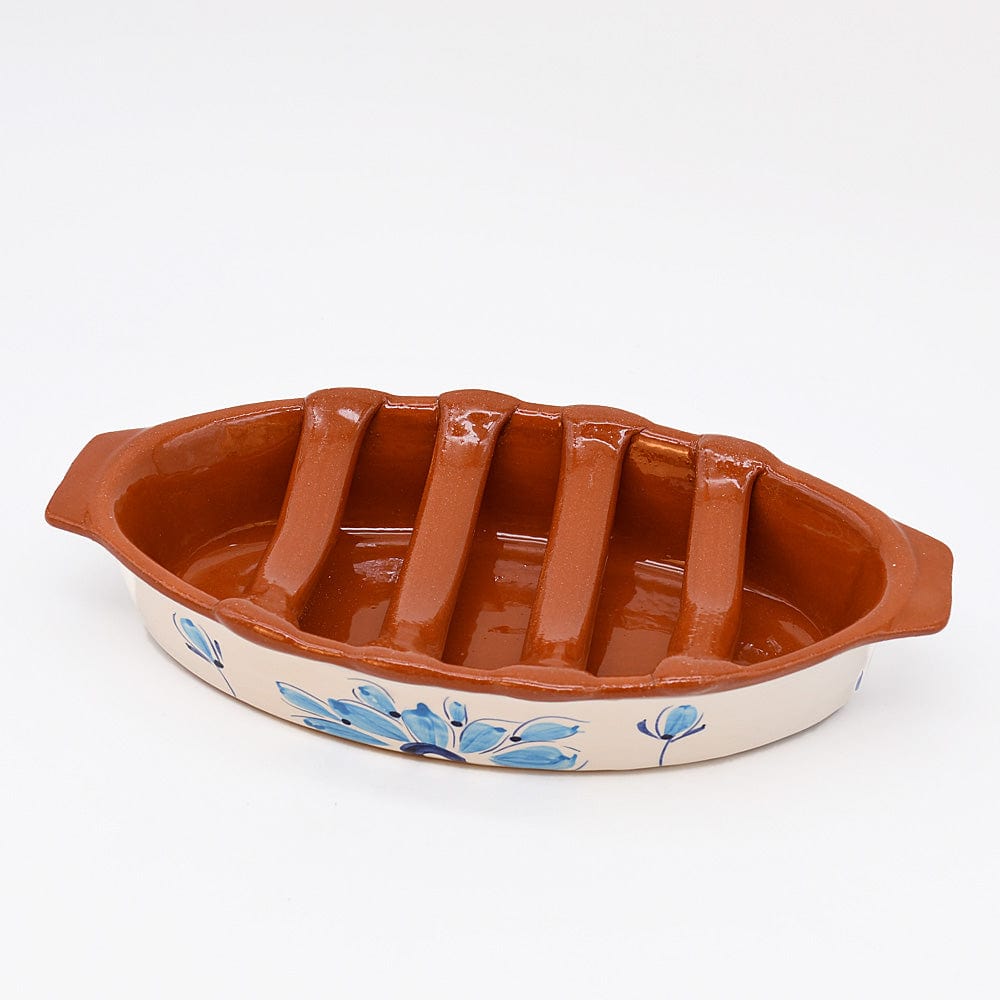 luisa-paix-o-grille-chouri-o-plat-turquoise-24x13cm-argile image 2