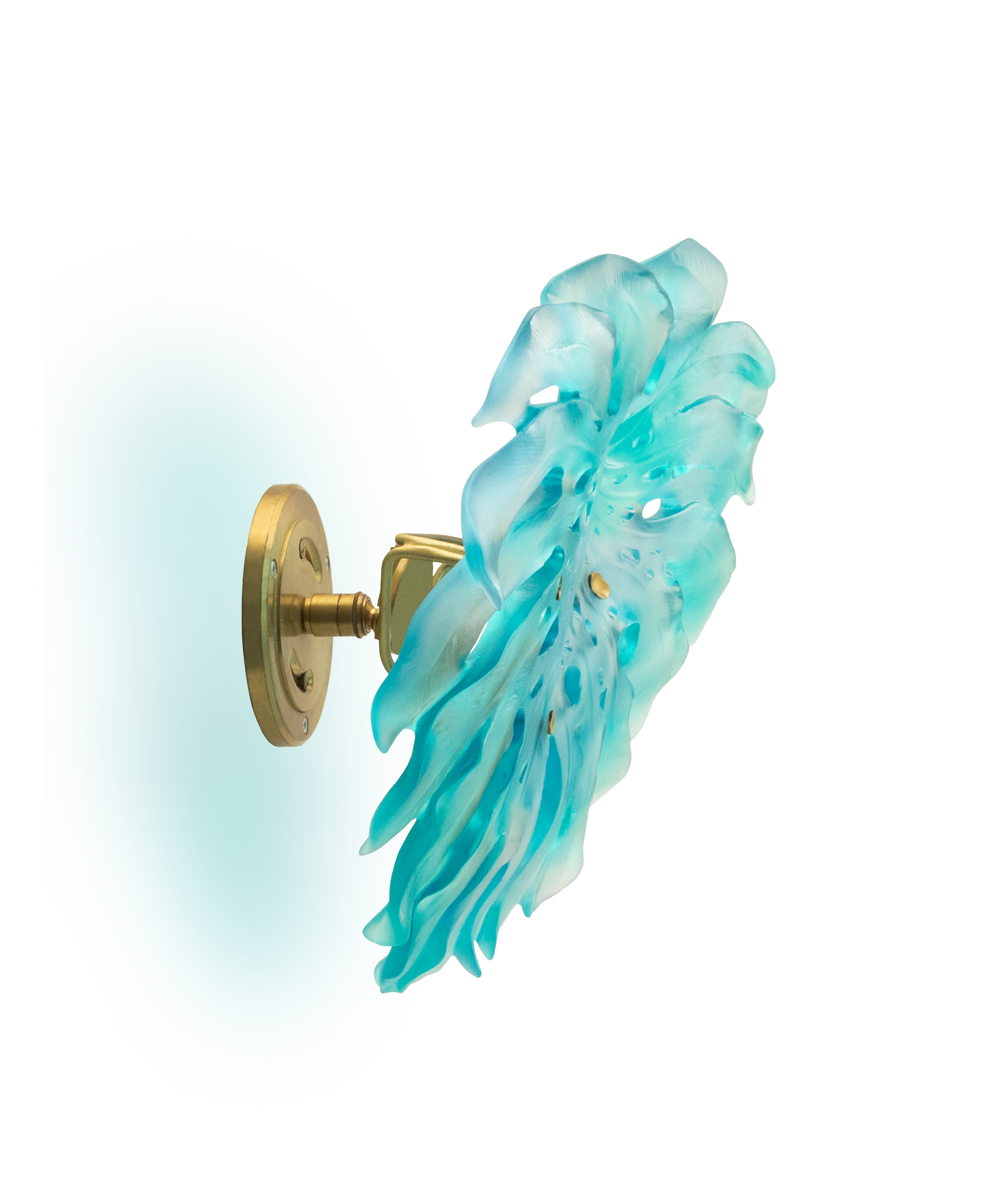 daum-monstera-feuille-murale-turquoise-petit-mod-le-cristal image 3