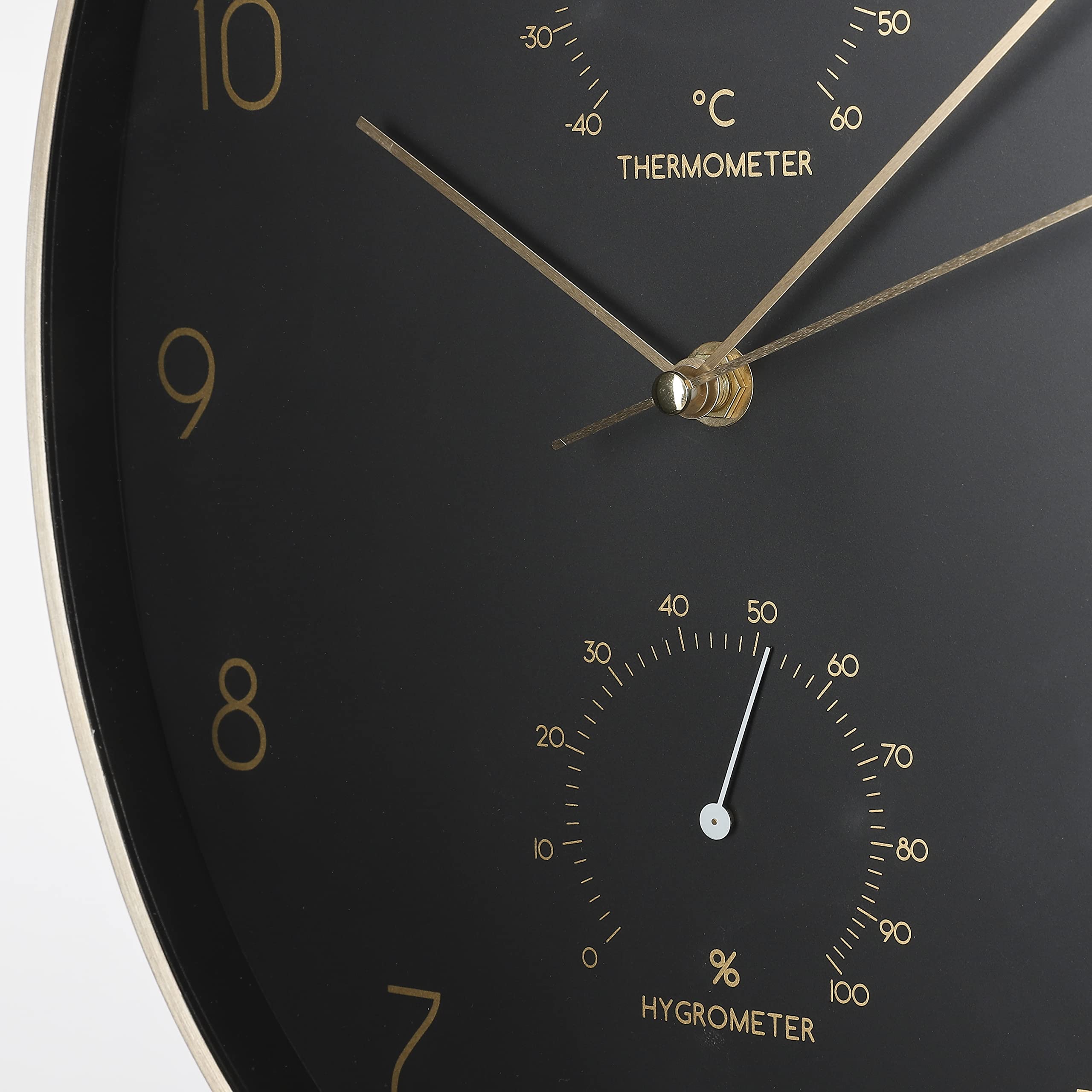 mica-decorations-andy-horloge-murale-noir-dor-35cm image 3