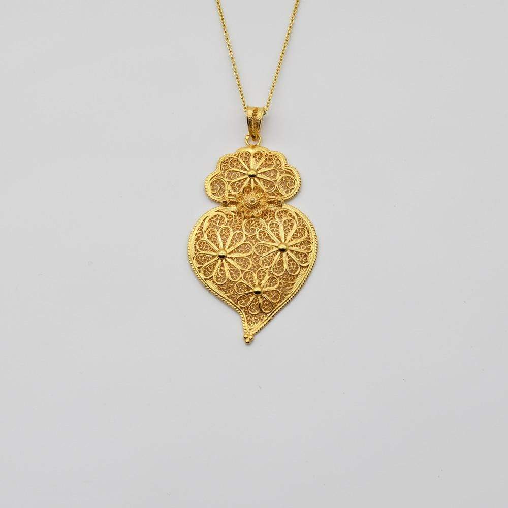 luisa-paix-o-cora-o-de-viana-pendentif-argent-dor-6cm image 1