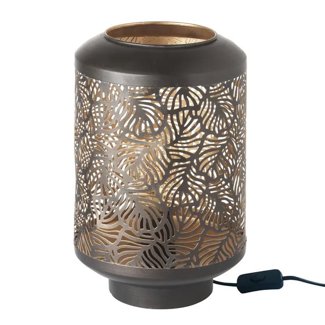 baroni-home-illuminazione-lampe-table-fer-dor-21x21x36-cm image 1