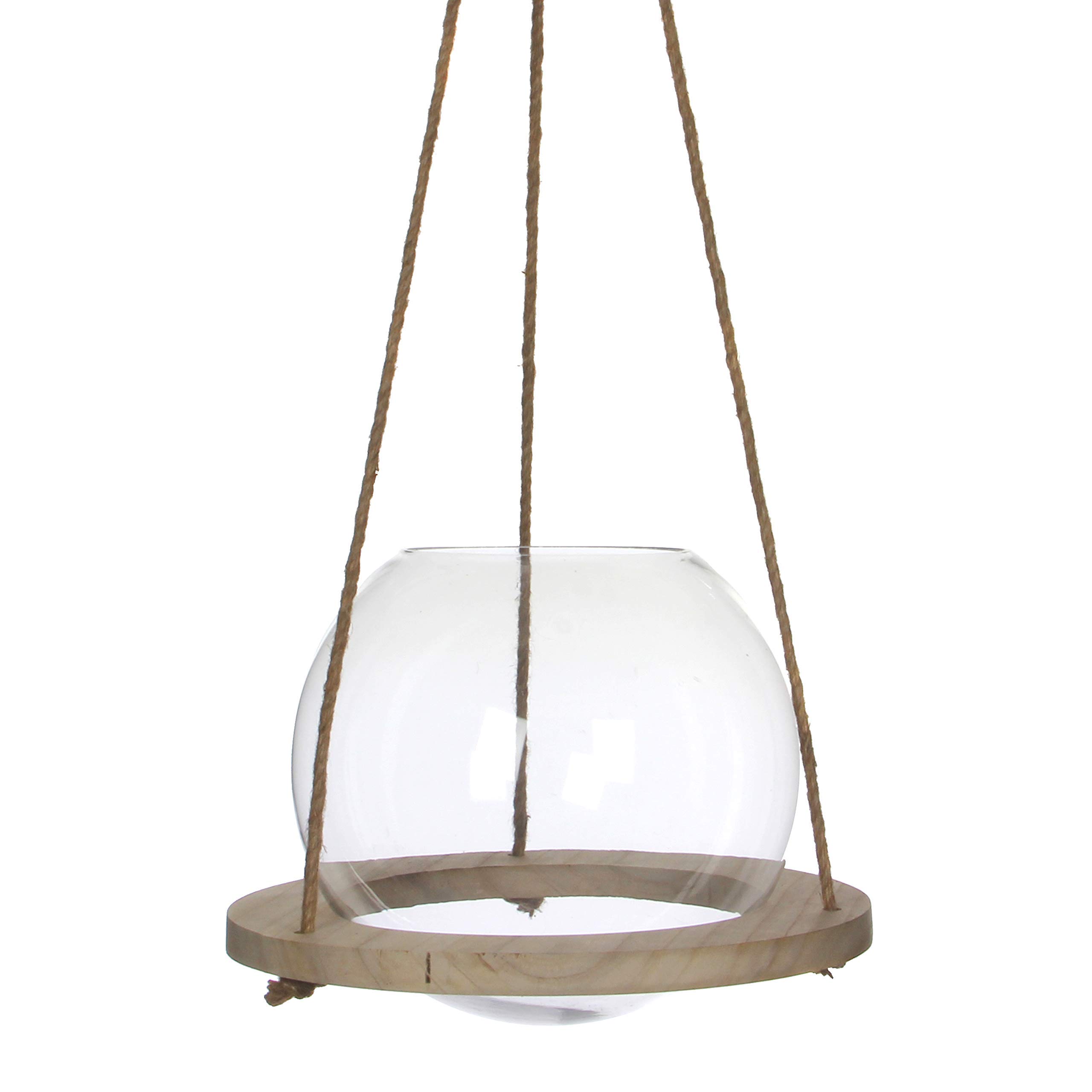 mica-decorations-vase-suspendu-transparent-h28xd30cm-verre image 1