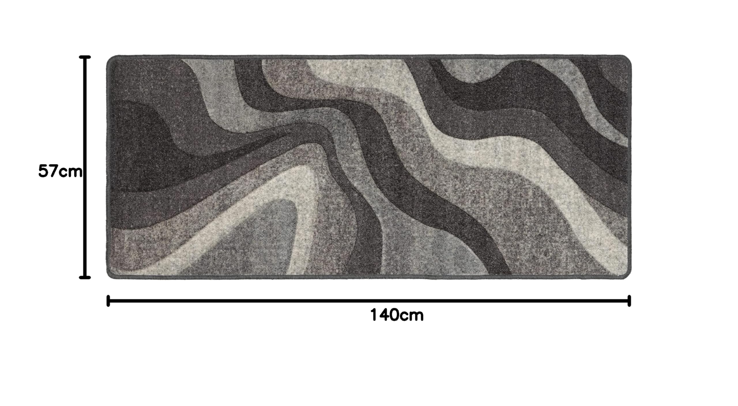 baroni-home-cucina-tapis-de-cuisine-gris-ondul-57x140-cm image 2