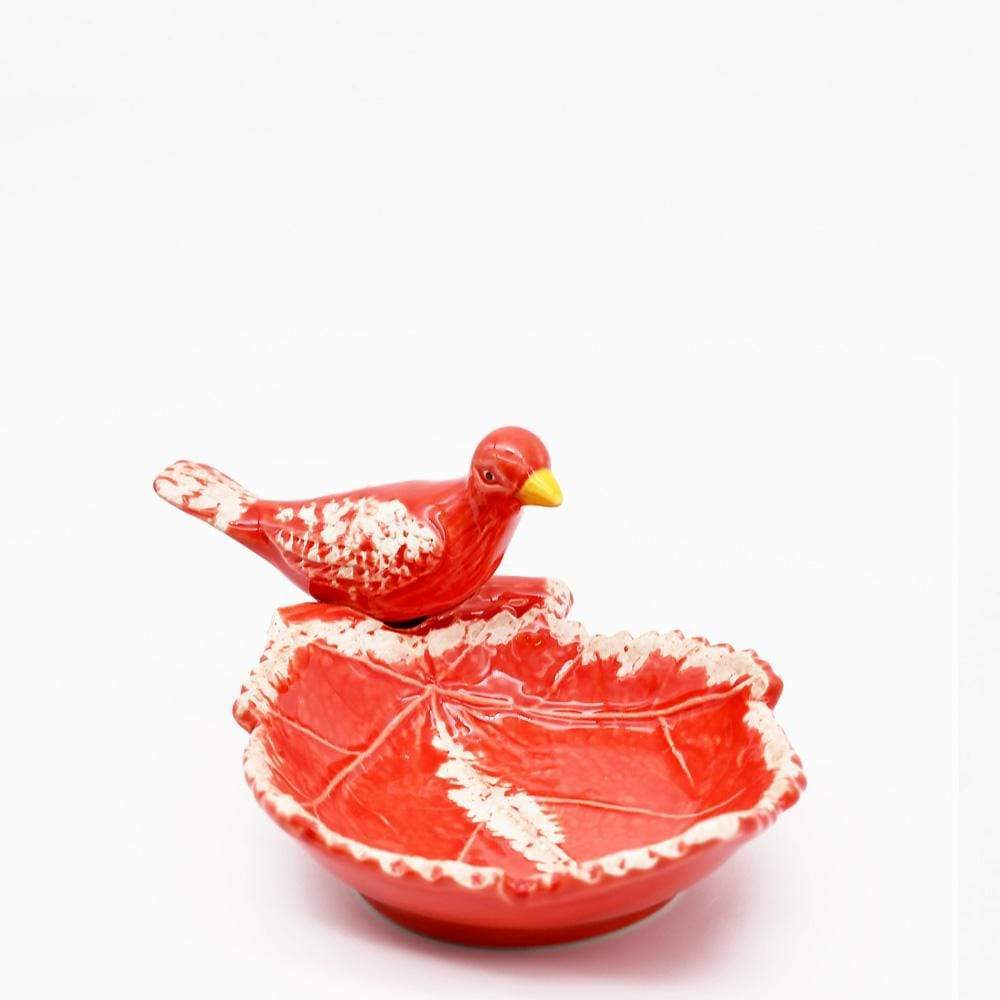 luisa-paix-o-p-ssaro-plat-c-ramique-rouge-19-cm-caldas image 2