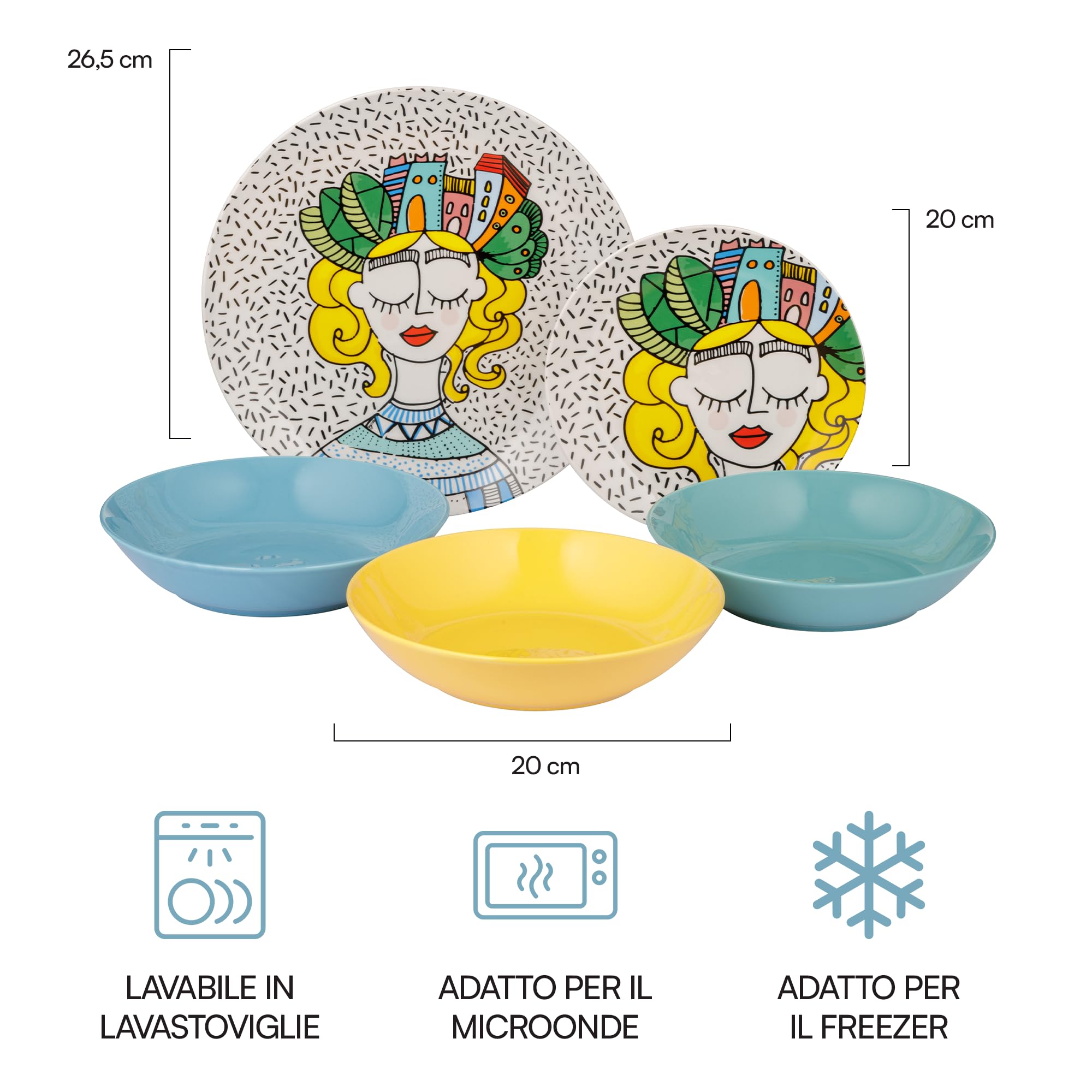 baroni-home-cucina-service-18-assiettes-city-girl-6-pers image 2