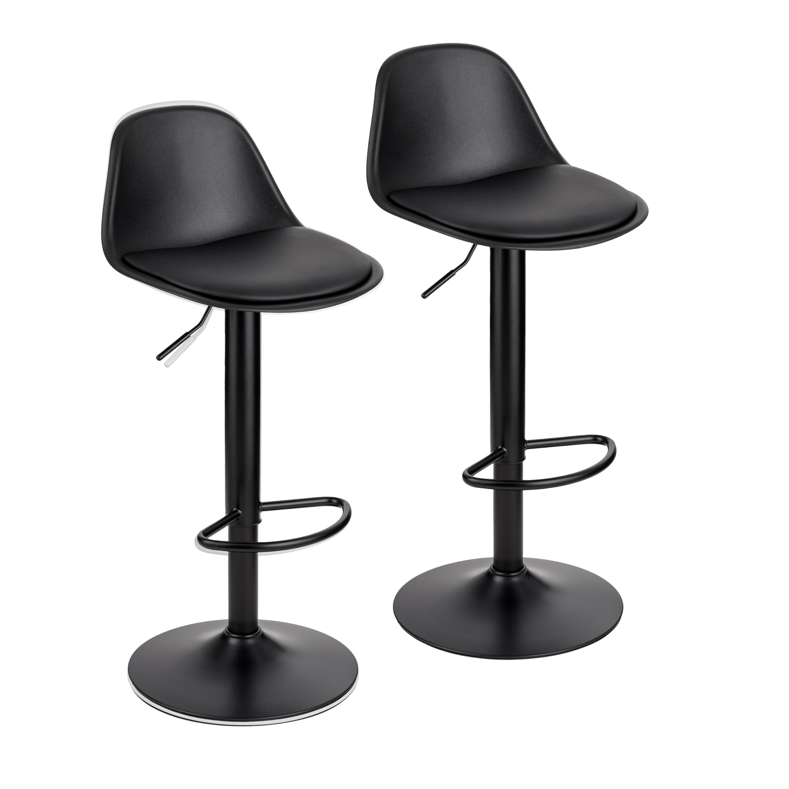 baroni-home-sedie-tabouret-de-bar-noir-r-glable-82-104-cm-1-pi-ce image 7