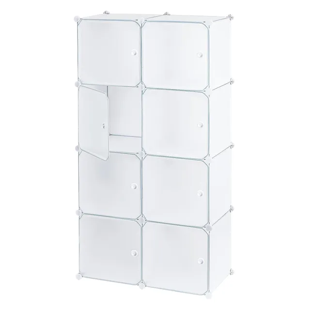 baroni-home-organizzazione-meuble-cubes-blanc-8-cases-75x37x147-cm image 1