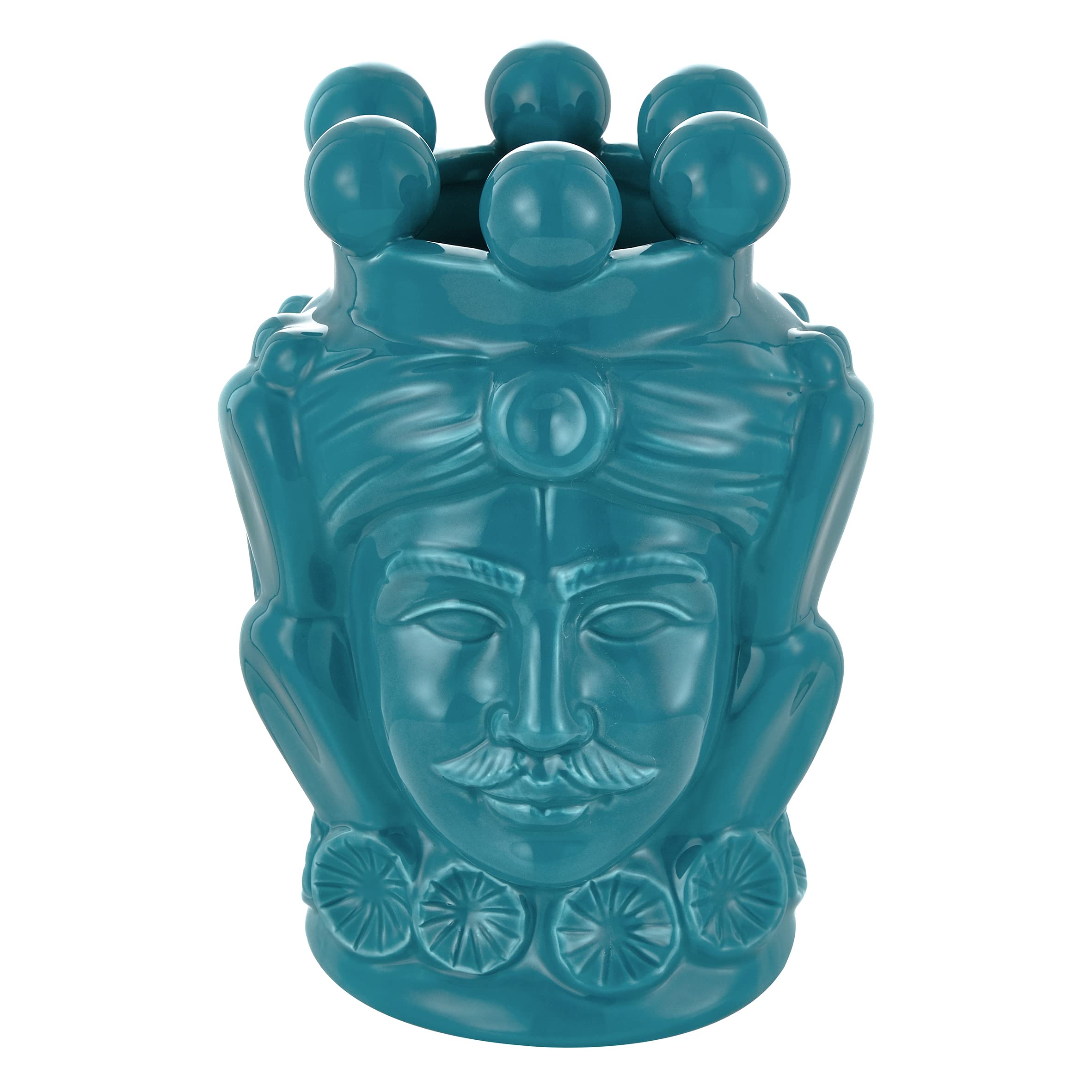 baroni-home-t-te-de-moro-vase-reine-turquoise-20-5-cm image 4