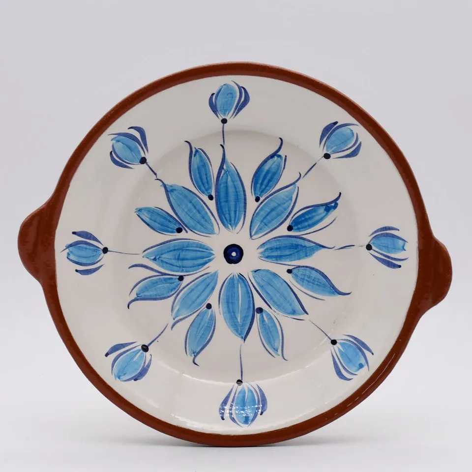 luisa-paix-o-plat-gratin-terre-cuite-turquoise-27-cm image 1