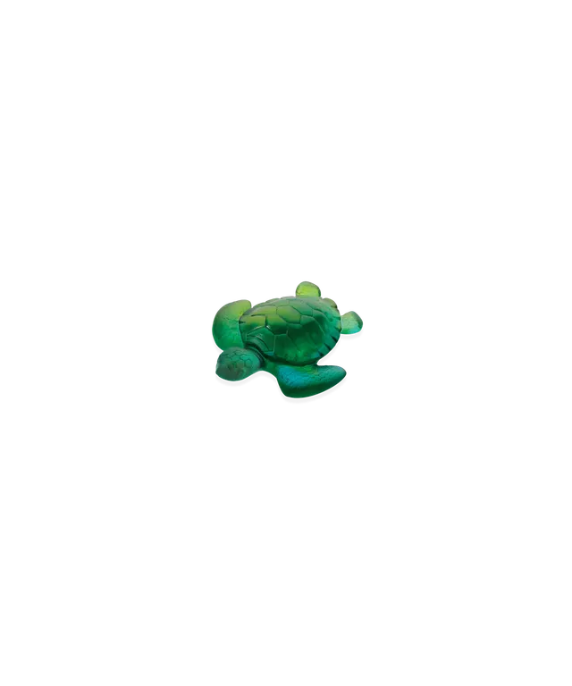 daum-univers-animalier-mini-tortue-sculpture-turquoise image 1