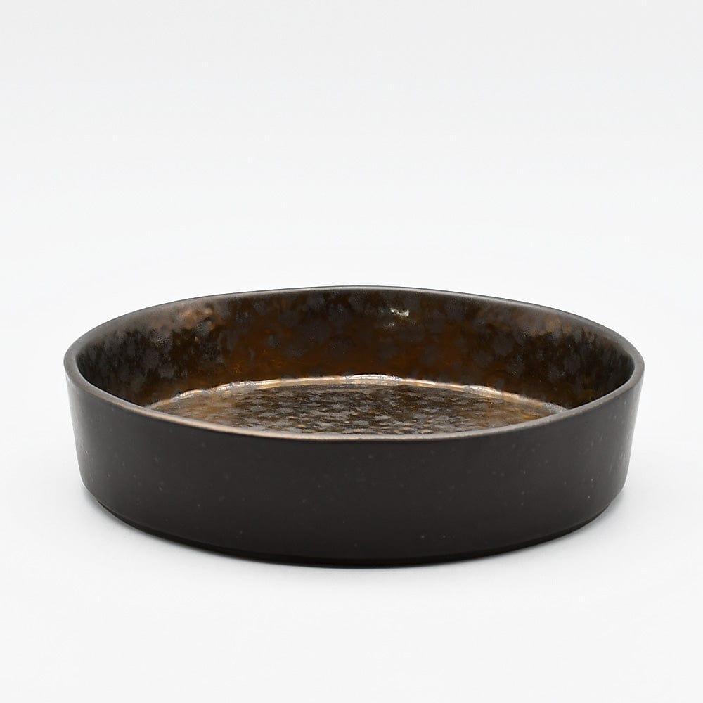 luisa-paix-o-lagoa-assiette-en-gr-s-bronze-20-cm image 3